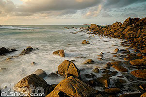 Photo : Plage de Tévenn, Moguériec, Sibiril, Finistère (29), Bretagne, France