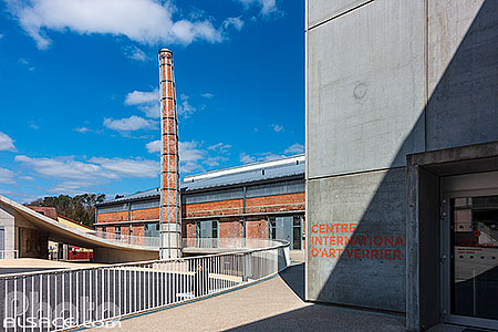 Photo : Site Verrier de Meisenthal qui regroupe le Centre International d'Art Verrier et la Halle Verrière, Meisenthal, Moselle (57)