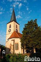 Photo : Eglise Protestante, Baldenheim, Bas-Rhin (67), Alsace, France
