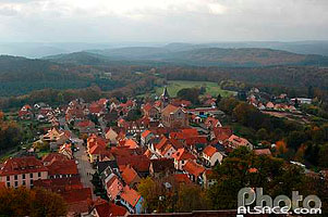 Photo : Village de Lichtenberg, Parc naturel régional des Vosges du Nord, Bas-Rhin (67)