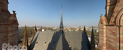 Photo : Toiture de l'église Saint-Paul, Strasbourg, Bas-Rhin (67)