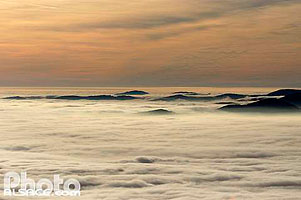 Photo : Mer de nuage sur les Vosges, Grand Ballon, Haut-Rhin (68)