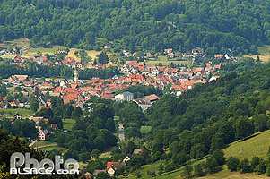 Photo : Village de Metzeral, Parc naturel régional des Ballons des Vosges, Haut-Rhin (68)