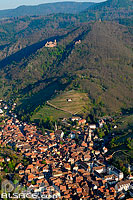 Photo : Village de Ribeauvillé et les Troix châteaux, Haut-Rhin (68)