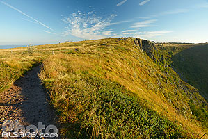 Photo : Sentier de randonné, Réserve Naturelle de Tanet-Gazon du Faing, Parc naturel régional des Ballons des Vosges, Haut-Rhin (68)