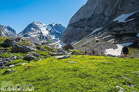 Photo : GR55 et la Grande Casse, Pralognan-la-Vanoise, Parc national de la Vanois, Savoie (73), Rhône-Alpes, France