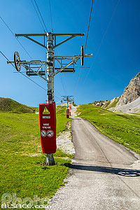 Photo : Téléskis de la pyramide en été, Courchevel, Savoie (73)