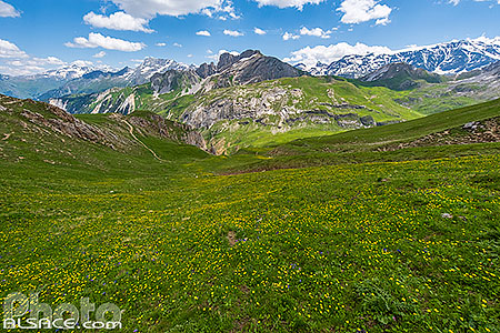 Photo : Dents de la Portetta depuis le col de la Platta, Courchevel, Savoie (73), Rhône-Alpes, France