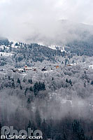 Photo : Saint-Bon-Tarentaise en hiver, Tarentaise, Savoie (73), Rhône-Alpes, France