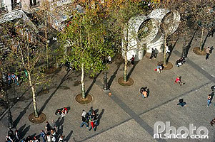Photo : Place Georges Pompidou vue de haut, Paris (75)