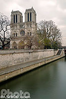 Photo : La Seine et la cathédrale Notre Dame, Paris (75)