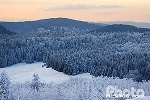 Photo : Les vosges en hiver, La Bresse, Parc naturel régional des Ballons des Vosges, Vosges (88)
