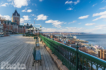 Photo : Terrasse Dufferin et Château Frontenac, Québec, Canada, Québec, Canada