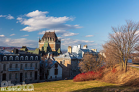Photo : Château Frontenac depuis la citadelle de Québec, Canada