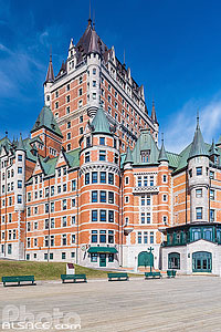 Photo : Terrasse Dufferin et Château Frontenac, Québec, Canada, Québec, Canada