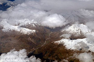 Photo : Vallée du Drac de Champoléon vue du ciel, Hautes-Alpes (05)