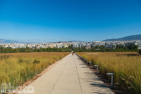 Photo : Vue sur Athènes depuis le Centre culturel de la Fondation Stavros Niarchos, Grèce, Attique, Grèce