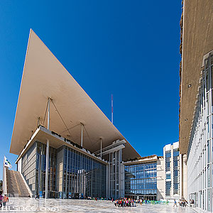 Photo : Centre culturel de la Fondation Stavros Niarchos (Architecte : Renzo Piano), Athènes, Grèce