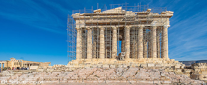 Photo : Le Parthénon sur l'Acropole d'Athènes, Grèce, Attique, Grèce