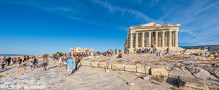 Photo : Le Parthénon sur l'Acropole d'Athènes, Grèce
