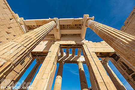 Photo : Les propylées de l'Acropole d'Athènes, Grèce