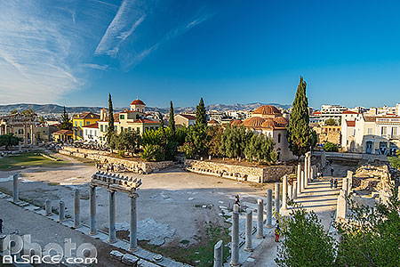 Photo : Agora romaine dans le quartier de Plaka, Athènes, Grèce
