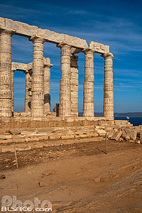 Photo : Temple de Poséidon au cap Sounion, Grèce, Attique, Grèce