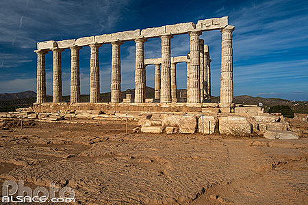 Photo : Temple de Poséidon au cap Sounion, Grèce