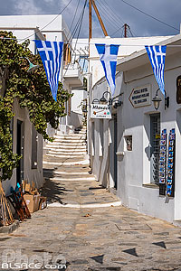 Photo : Village d'Apollonia sur l'Ile de Sifnos, Archipel des Cyclades, Grèce