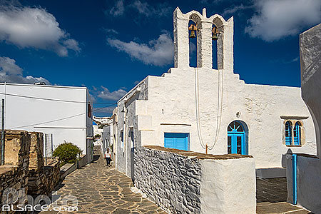 Photo : Village d'Apollonia sur l'Ile de Sifnos, Archipel des Cyclades, Grèce