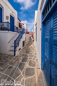 Photo : Village pittoresques de Kastro ancienne capitale de l'île de Sifnos, Archipel des Cyclades, Grèce