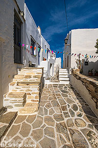 Photo : Village pittoresques de Kastro ancienne capitale de l'île de Sifnos, Archipel des Cyclades, Grèce