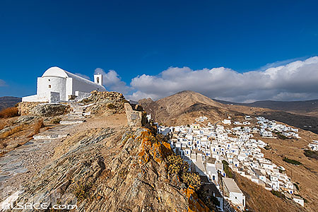 Photo : Village de Chora (ou Sérifos) sur l'île de Sérifos, Archipel des Cyclades, Grèce, Égée-Méridionale, Grèce