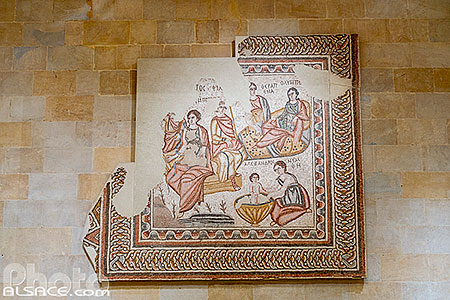 Photo : Mosaique Naissance d'Alexandre, Musée national de Beyrouth, Mazraa, Beyrouth, Liban, Beyrouth, Liban